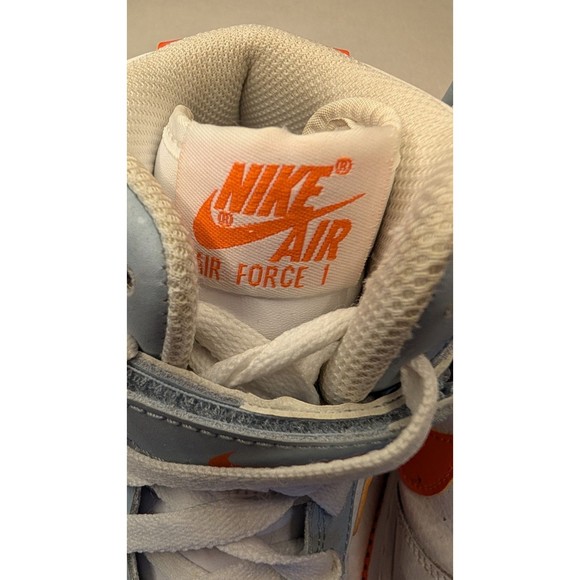 Nike AF-1  High (GS) 'Be Kind' Youth Sz 6.5 Hi-Top Sneakers Wht/Org #DC2198-100 - Picture 8 of 16